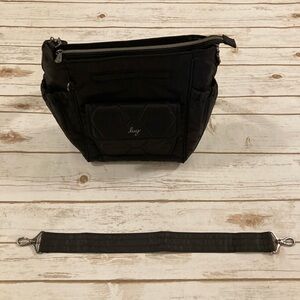 Lug Toss Convertible Crossbody Bag Black